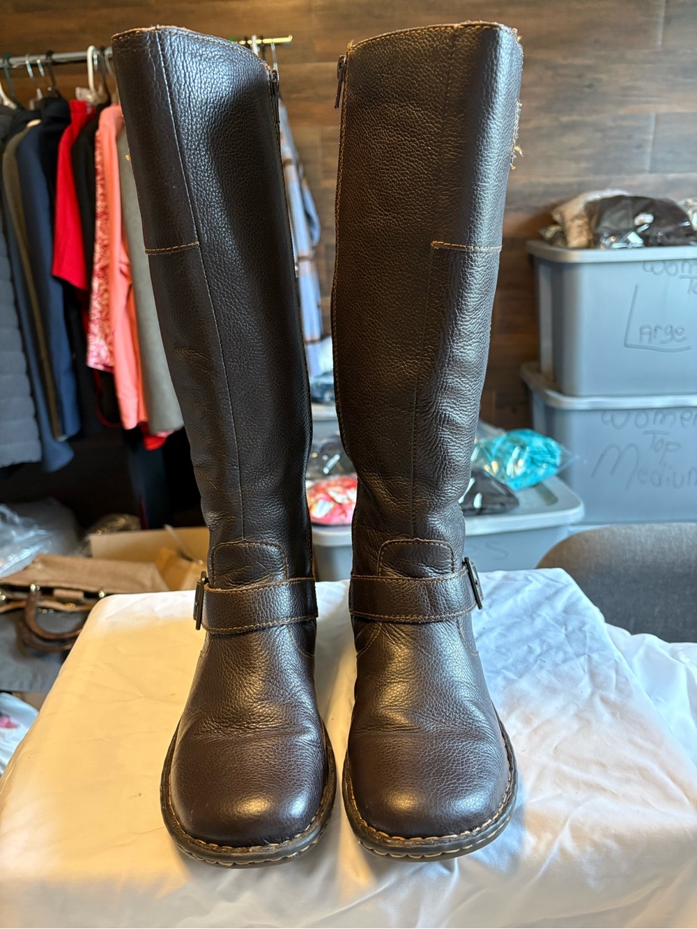 Cabela's Women's Over-the-Knee Riding Boots in Dark Brown Leather